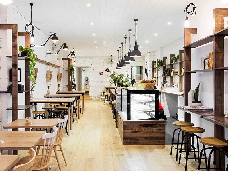 phong cách thiết kế quán cafe Scandinavian